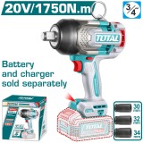 TOTAL - MASINA DE INSURUBAT CU IMPACT - 20V (NU INCLUDE ACUMULATOR)