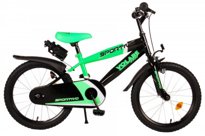 Bicicleta pentru baieti Volare Sportivo, 18 inch, culoare verde neon / Negru, fr PB Cod:2070 foto