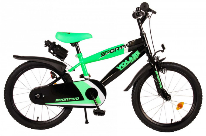 Bicicleta pentru baieti Volare Sportivo, 18 inch, culoare verde neon / Negru, fr PB Cod:2070