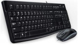 Kit Tastatura Logitech si Mouse MK120, USB, layout International (Negru)