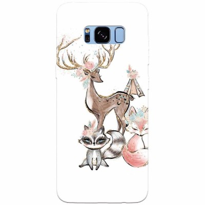 Husa silicon pentru Samsung S8 Plus, Foxs And Deer foto