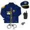 Costum Politist Copii, Set 5 Piese, Vesta si Accesorii