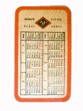 Rar! Calendar rom&acirc;nesc de buzunar WWII:Agfa 1942 cu tabelă de expunere,produsul din imagini