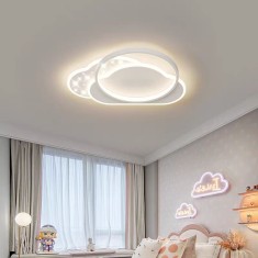 Lustra LED cu telecomanda NUVIA 125W, Nor, lumina Rece/Calda/Neutra, Dimabila, Alb ModernLight Concept