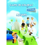 Carte de colorat cu abțibilduri - Meserii, Ars Libri