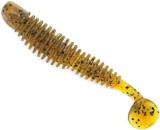 Shad Reins Bubbling, Motoroil Pepper, 7.6cm, 8buc/plic