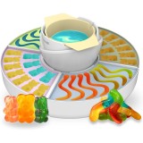 Aparat FunSugar pentru preparat jeleuri si fondue de ciocolata, 4 matrite din silicon, 4 tavi detasabile