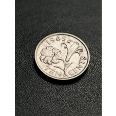 B 11 Moneda 10 Centi 1985 Bermuda Elisabeth II