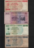 Cumpara ieftin Set 4 bancnote Zimbabwe #17, Africa