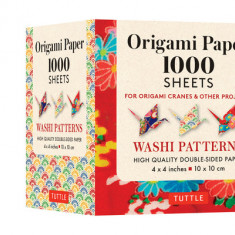 Origami Paper 1,000 Sheets Japanese Washi 4"" (10 CM): Tuttle Origami Paper: High-Quality Double-Sided Origami Sheets Printed with 12 Different Design