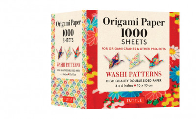 Origami Paper 1,000 Sheets Japanese Washi 4&amp;quot;&amp;quot; (10 CM): Tuttle Origami Paper: High-Quality Double-Sided Origami Sheets Printed with 12 Different Design foto