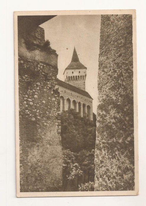 RF32 -Carte Postala- Hunedoara, Castelul Corvinilor, circulata 1956