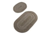 Cumpara ieftin Set 2 Covorase de Baie Macaroni Bej (Bumbac 100%)