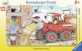 Cumpara ieftin Puzzle tip rama excavator 15 piese, Ravensburger
