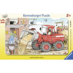 Puzzle tip rama excavator 15 piese