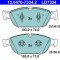 ATE 13.0470-7334.2 ATE Ceramic set placute frana,frana disc