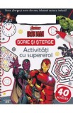 Iron Man. Activitati cu supereroi. Scrie si sterge
