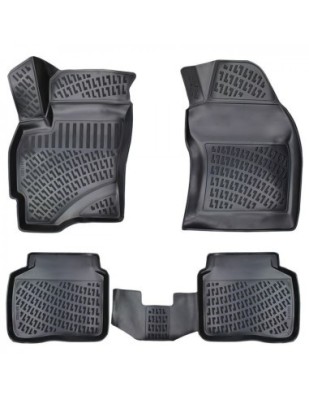 Set covorase auto din cauciuc tip tavita pentru Ford Mondeo III 2000-2007 foto
