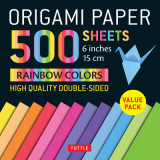 Origami Paper 500 Sheets Rainbow Colors 6&quot;&quot; (15 CM)