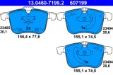 ATE 13.0460-7199.2 set placute frana,frana disc