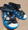 Sandalute pentru baietei - Carouri albastre (Marime Disponibila: Marimea 24)