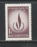 Ungaria 1969 - Anul International al Drepturilor Omului 1v MNH, Nestampilat