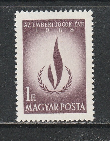 Ungaria 1969 - Anul International al Drepturilor Omului 1v MNH