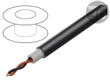 Cablu Difuzor 2x4mm&sup2; OFC Negru Izolație Dublă