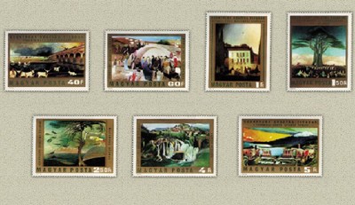 Ungaria 1973 - Picturi de Csontvari, arta, serie neuzata foto