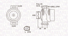 Alternator (12V, 120A) AUDI A4, A6; SEAT EXEO, EXEO ST 1.6 1.8 2.0 intre 2000-2010 foto