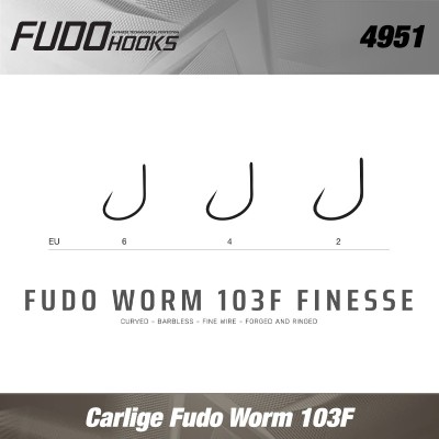 Carlige Fudo Worm 103F Finesse Nr.2 10buc/plic foto