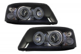 Faruri Angel Eyes VW Transporter T5 (04.2003-08.2009) Negru Performance AutoTuning