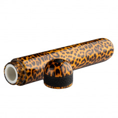 Vibrator de tip glonț, vibrator de masaj cu vibrații cu un design cu imprimeu de leopard. 10 funcții