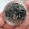 Moneda Anul Sarpelui 2025, finisaj argintiu, diam 4 cm, noua, in carcasa