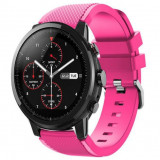 Cumpara ieftin Curea ceas Smartwatch Samsung Galaxy Watch 46mm, Samsung Watch Gear S3, iUni 22 mm Silicon Pink