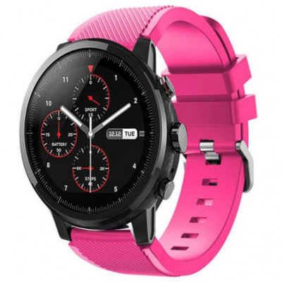 Curea ceas Smartwatch Samsung Galaxy Watch 46mm, Samsung Watch Gear S3, iUni 22 mm Silicon Pink foto