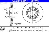 Disc frana ATE 24.0122-0305.1