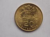 20 CENTESIMOS 1971 CHILE-AUNC