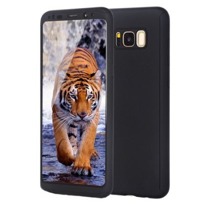 Husa Full Cover (fata + spate) pentru Samsung Galaxy S8 Plus, Black foto