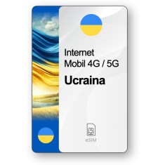 eSIM Internet Ucraina, valabil 7 zile, trafic 1 GB, Standard