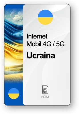 eSIM Internet Ucraina, valabil 15 zile, trafic Nelimitat foto