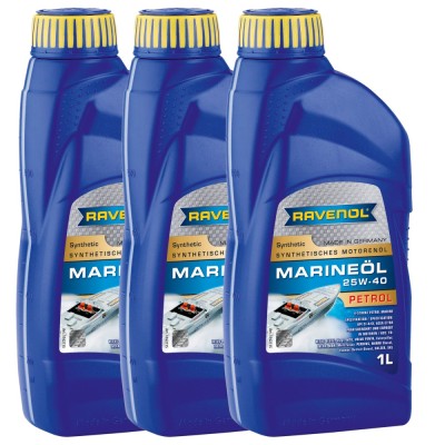Pachet 3 litri ulei Ravenol Marine Petrol 25W40 foto