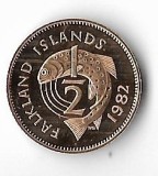 Cumpara ieftin Moneda 1/2 penny 1982 - Falkland, PROOF, tiraj: 10000