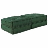 Cumpara ieftin Unitate de canapea modulara 2 buc. Tesatura Verde