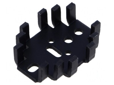 Radiator extrudat U TO3 TO32 TO66 TO9 negru 41,3mm x 33mm foto