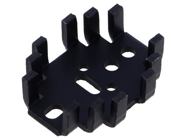 Radiator extrudat U TO3 TO32 TO66 TO9 negru 41,3mm x 33mm
