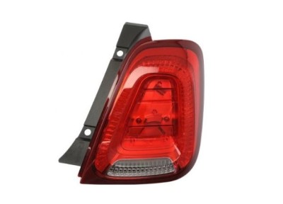 Stop spate lampa FIAT 500, 07.2015-, partea dreapta, TYC, tip bec P21/5W+PY21W; fara soclu bec ; cu banda acoperire, modele Hatchback foto