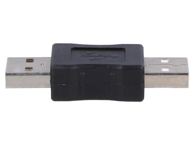 Adaptor USB 2.0 USB A Negru Nichelat