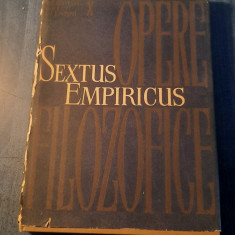 Sextus Empiricus Opere filozofice volumul 1