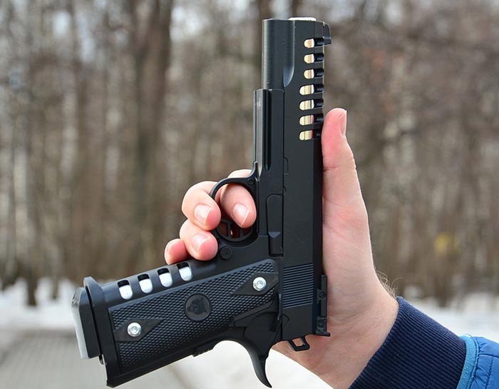SUPER PISTOL AIRSOFT METALIC,COLT M688,INCARCATOR METALIC,PUTERE MARE ...